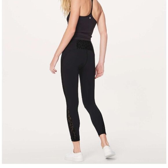 Lululemon Meant To Move 7/8 Tight Flocked Floral Cherry size 6 O39 - Picture 2 of 10